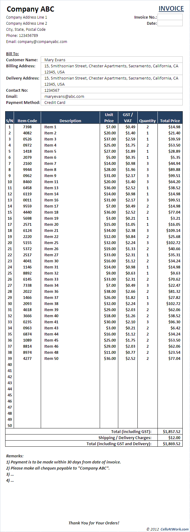 PriceList & Invoice (<50 items) - Image 2