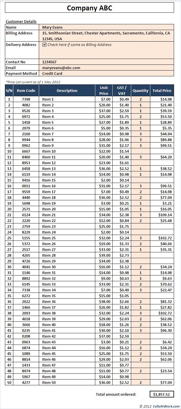PriceList & Invoice (<50 items) - Image 3