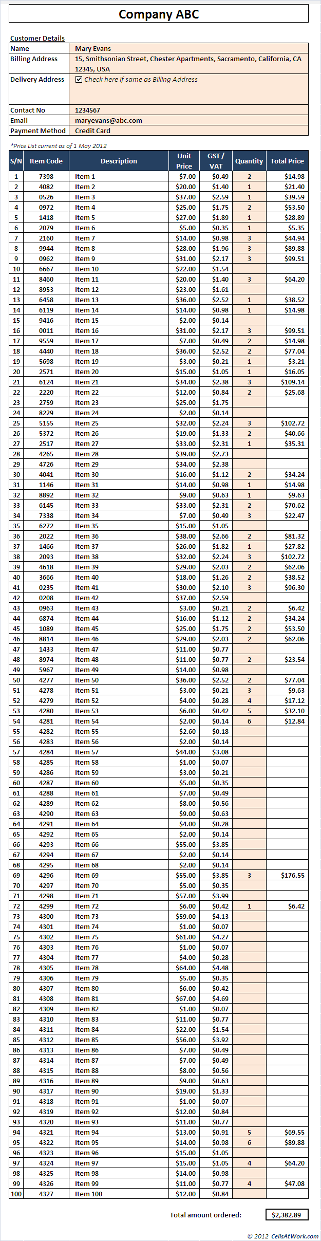 PriceList & Invoice (<100 items) - Image 2