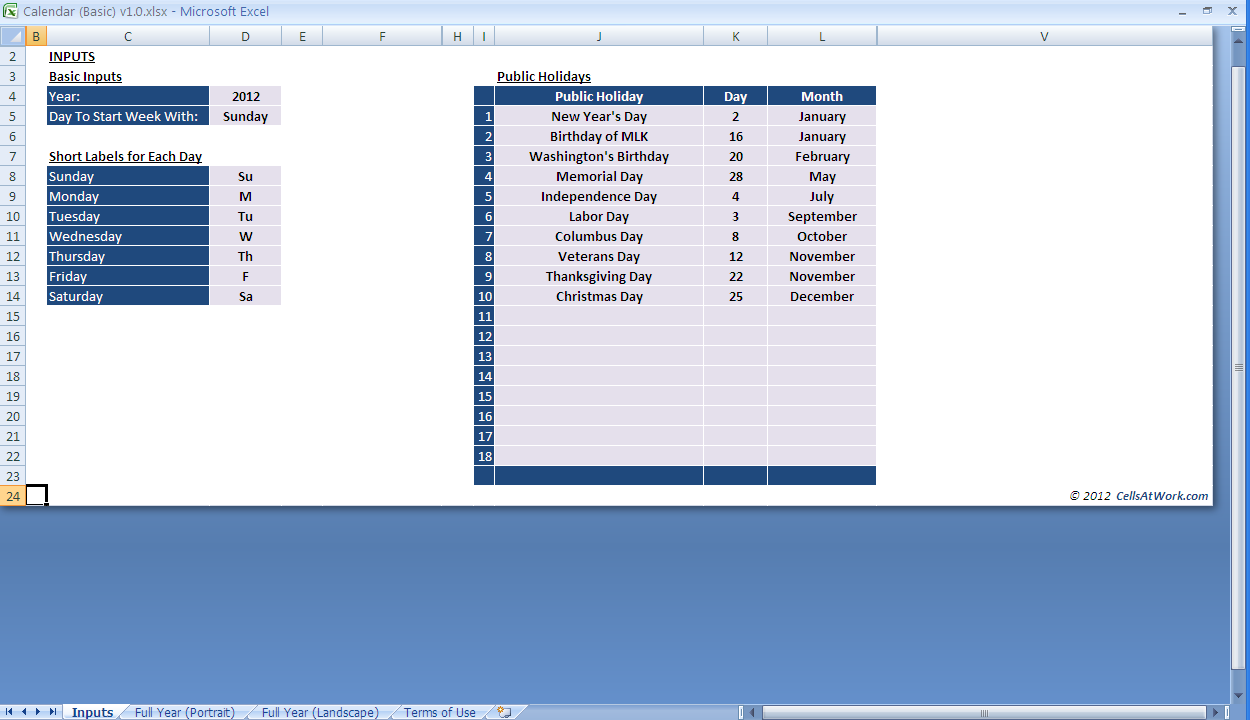 Perpetual Calendar (Basic) - Image 5